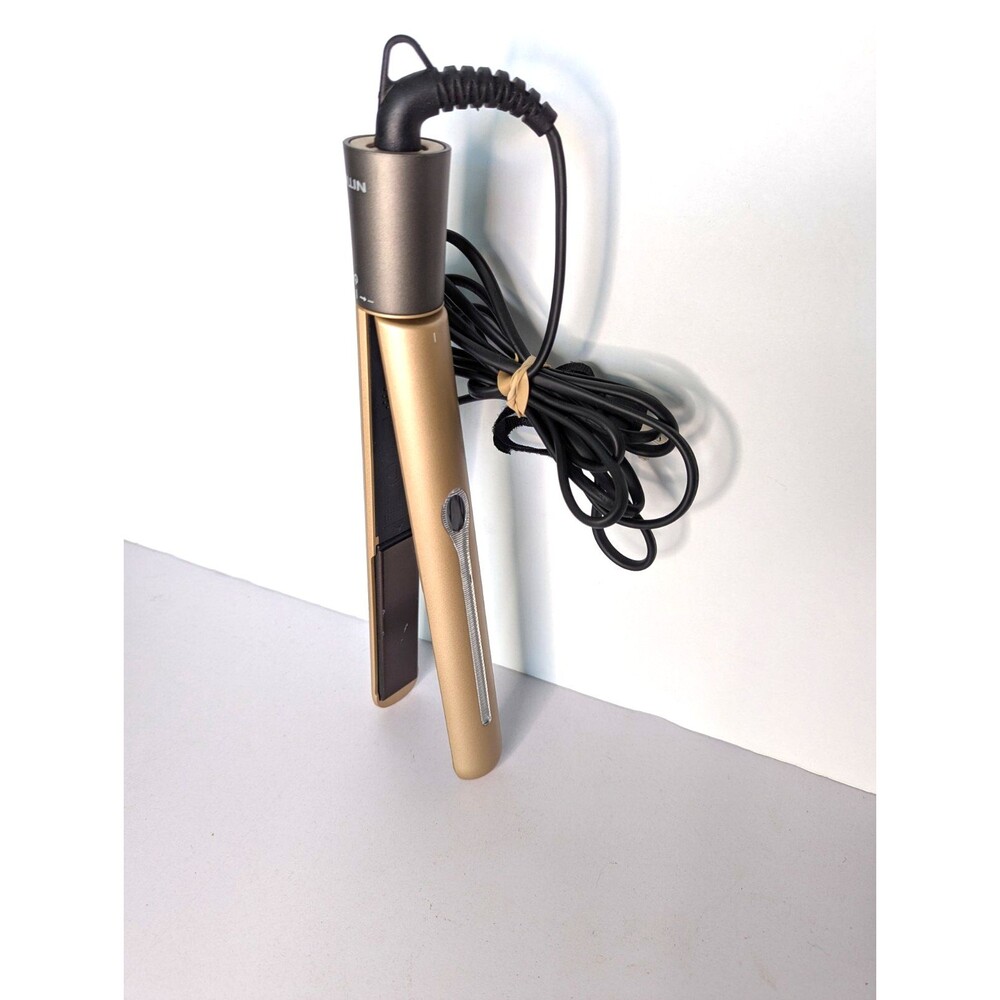 NITION Pro Salon Hair Flat Iron Straightener Tourmaline Ceramic Titanium Gold